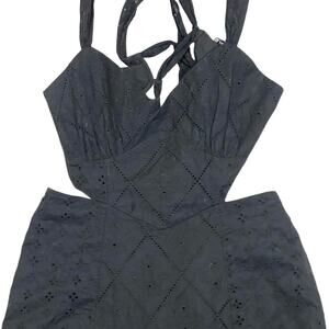 American Eagle Outfitters Charcoal Backless Dress